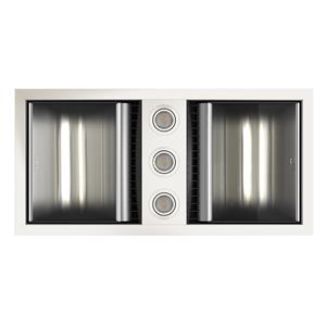 IXL Tastic White Neo Dual 3 In 1 Bathroom Fan Heater