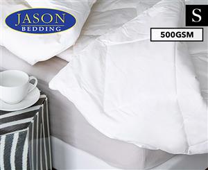 Jason Australian 500GSM Single Bed Wool Quilt - White