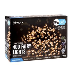 Lytworx 400 Warm White LED Connectable Fairy Party Lights