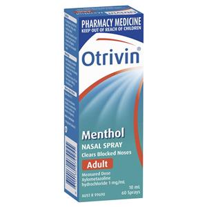 Otrivin Nasal Spray Menthol 10mL