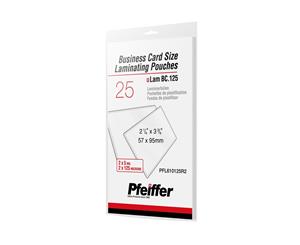 Pfeiffer Business Card Size Laminating Pouches 5 Mil (125 Mic) 25-Pack (R)