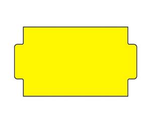 Sato Nor B Adhesive Permanent Labels Box (12 Rolls) (Yellow) - SG15849