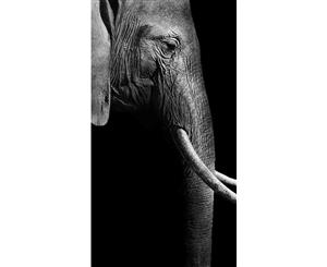 The Finest African Photographic Triptych - Elephant - Canvas - 88x48cm - Portrait - Stretched only - No Frame
