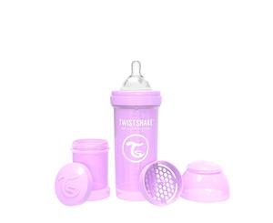 Twistshake Anti-Colic 260ml Baby Feeding Milk Bottle Pastel Purple