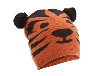 Floso Childrens/Kids Unisex Animal Design Winter Beanie Hat (Tiger Panda Bear Dog) (Tiger) - HA140