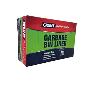 Grunt 73L Medium Garbage Bin Liners - 50 Pack