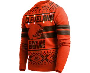 LED Light Up XMAS Knit Pullover - NFL Cleveland Browns - Multi