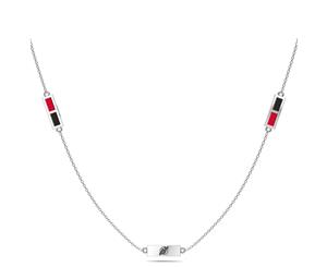 New Jersey Devils Pendant Necklace For Women In Sterling Silver Design by BIXLER - Sterling Silver