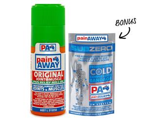Pain Away Original Joint & Muscle Roll On Lotion 35g + Bonus Cold Compression Bandage