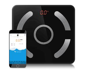 SOGA Wireless Bluetooth Digital Body Fat Scale Bathroom Health Analyser Black