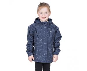 Trespass Girls Vilma TP50 Waterproof Polyester Zip Up Jacket - Navy