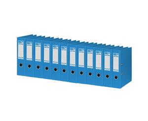 12PK ColourHide A4 375 Sheets Lever Arch File/Paper Binder/Office Organiser Blue