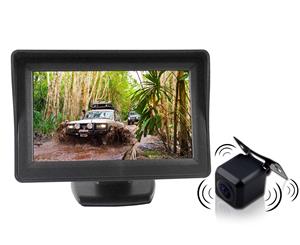 4.3 LCD Monitor 12V Wireless car rearview kit CMOS Car Truck reversing camera