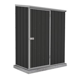 Absco Sheds 1.52 x 0.78 x 1.95m Space Saver Single Door Shed - Monument