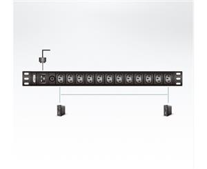 Aten 12 Port 1U Basic PDU supports up to 15A
