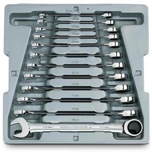 GEARWRENCH 12 Piece Metric Original Combination Ratcheting Spanner Set
