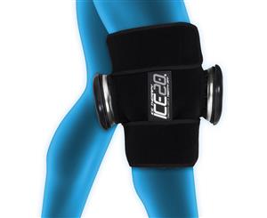 Ice20 Ice Therapy Knee Thigh Shin Cold Compression Wrap Pain Relief w Strap/Bag