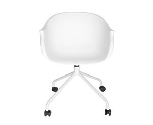 Jupiter Tub Desk Chair - White
