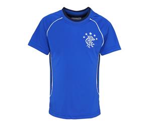 Official Football Merchandise Kids Rangers Fc Short Sleeve T-Shirt (Royal Blue) - RW4321