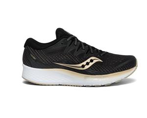 Saucony Ride ISO 2 Womens Shoes- Black/Gold
