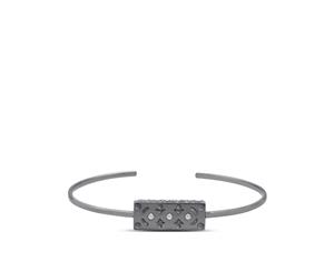 Simon Pagenaud Diamond Cuff Bracelet For Women In Sterling Silver Design by BIXLER - Sterling Silver