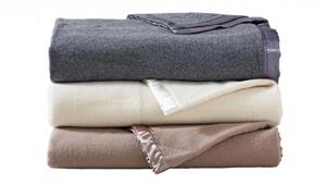 Wool Single/Double Blanket - Mocha