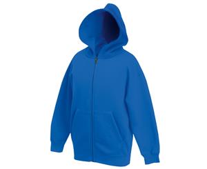 Fruit Of The Loom Childrens/Kids Unisex Hooded Sweatshirt Jacket (Royal) - BC1368