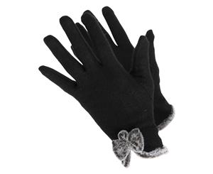 Handy Ladies/Womens Wool Rich Gloves (Black) - GL590