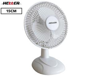 Heller 15cm Desk Fan - White
