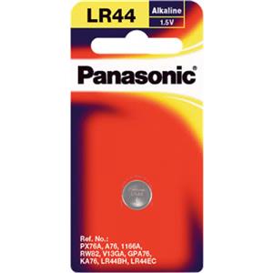 Panasonic - LR-44PT/1B - Micro Alkaline Coin Cell