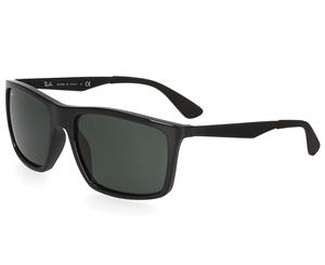 Ray-Ban RB4228F Rectangular Sunglasses - Black/Green Classic