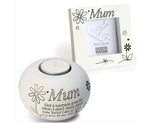 Said with Sentiment Frame & Tea Light Holder Gift Sets Mum