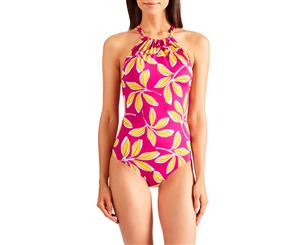 Aubade PV67 Danse De Feuilles Floral Non-Padded Non-Wired Swimsuit - Hawaiian Pink