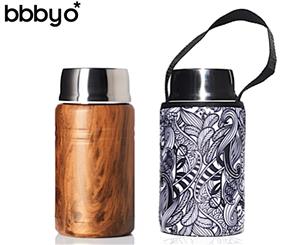 BBBYO 750mL Foodie Insulated Lunch Container & Carry Cover - Koru Print
