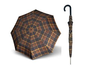 Doppler Carbonsteel Umbrella Woven Check Dreizehn