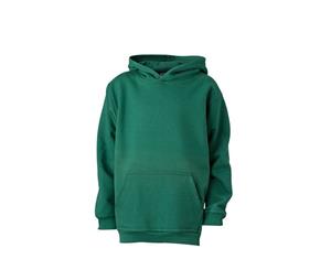 James And Nicholson Childrens/Kids Hooded Sweatshirt (Dark Green) - FU485