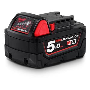 Milwaukee 18V 5.0Ah Red Lithium-Ion Battery M18B5