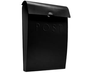 Outdoor Steel Mail Postbox | M&W Black