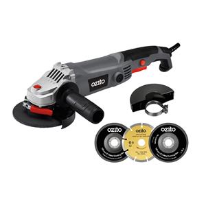 Ozito 125mm 1200W Angle Grinder Kit With 3 Discs