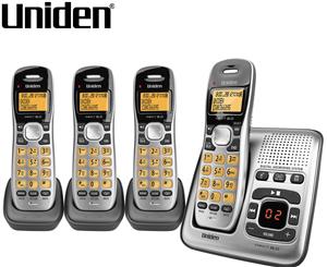 Uniden DECT 1735 + 3 Cordless Digital Phone System w/ Power Failure Backup