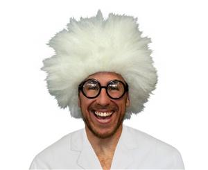 White Mad Scientist Wig
