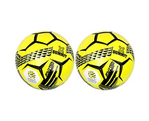 2PK Summit ADV2 Size 5 Trainer Soccer Ball/Football Yellow Sport Indoor/Outdoor