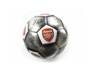 Arsenal Fc Official Special Edition Signature Football (Silver/White/Red) - BS706