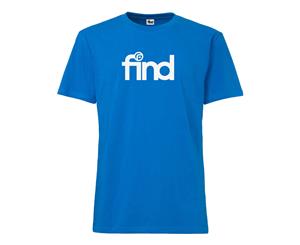 FIND T-Shirt 'Team Print' Small - ShirtBlue