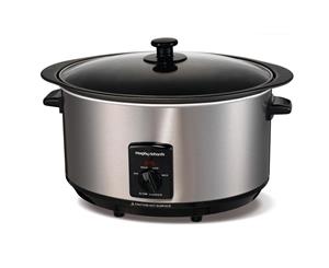 Morphy Richards 48705 6.5L Electric Stainless Steel Slow Cooker w/ Non-Stick Pot