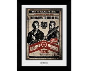 The Walking Dead Fight Poster Collector Print