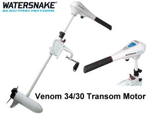Watersnake Venom SXW 34/30 Transom Mount Electric Motor- 30'' Shaft - 34lb Thrust