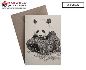 6 x Maxwell & Williams Marini Ferlazzo Greeting Card - Giant Panda