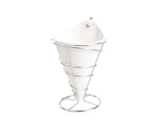 French Fry Holder with Porcelain Insert