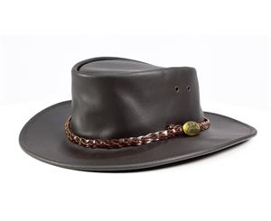 Jacaru 1003 Swagman Traditional Hats - Brown